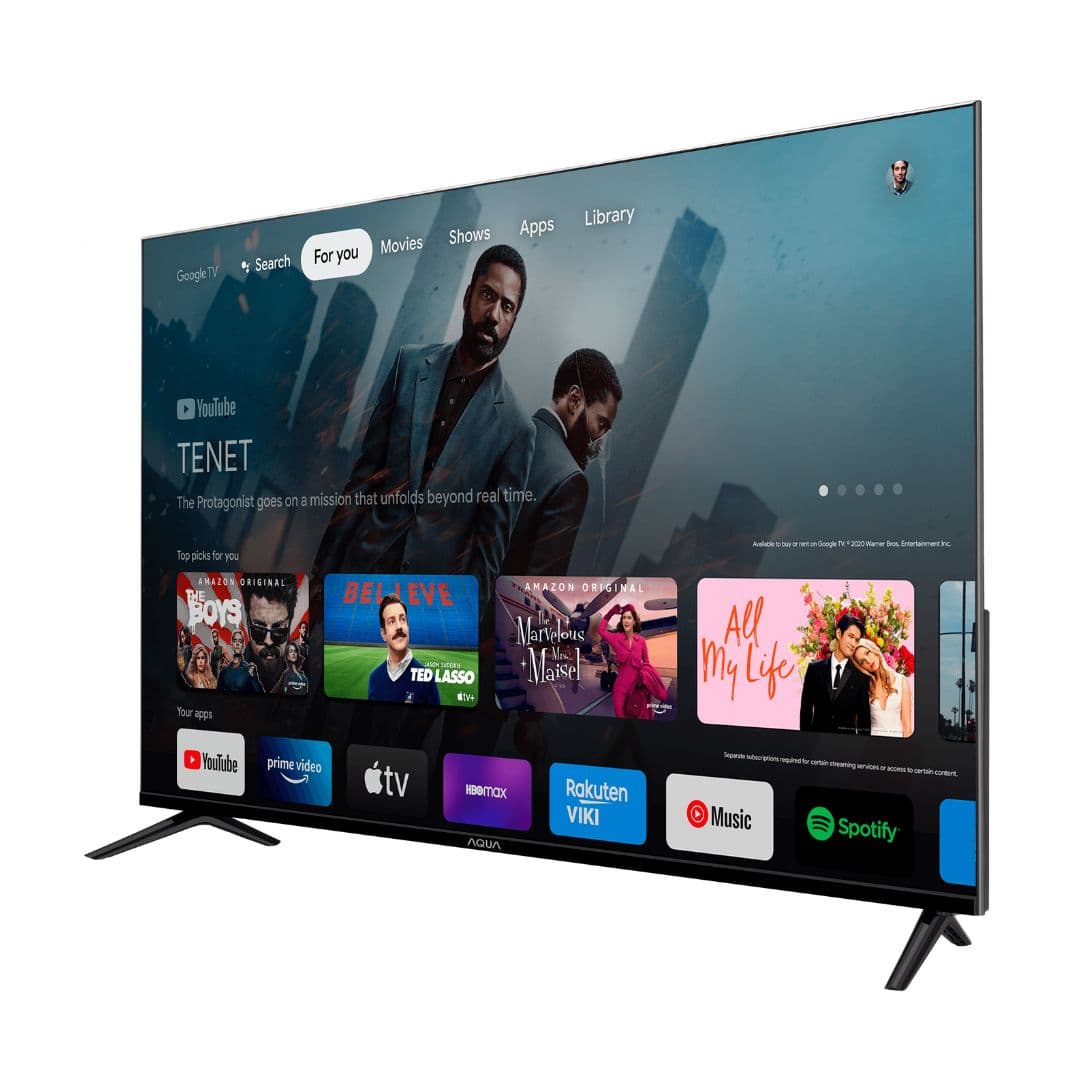 AQUA AQT75K85FUX GOOGLE TV 75 INCH QLED 4K HDR AQT 75K85FUX 