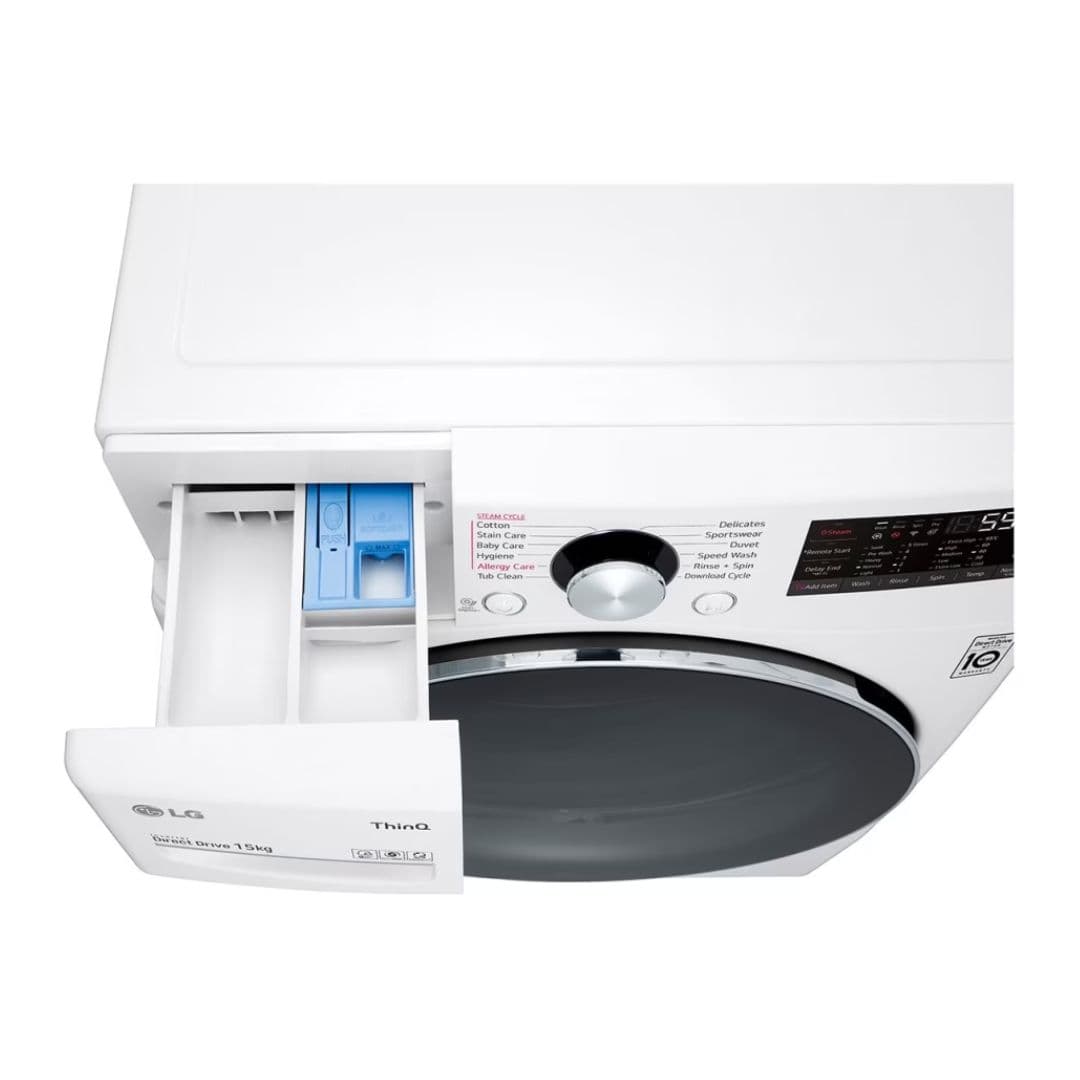 LG F2515STGW MESIN CUCI FRONT LOADING 15 KG TurboWash AI Inverter